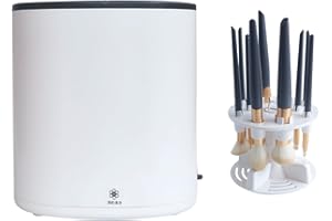LZLUCKCOME Elektrische Make-up-Pinsel-Reinigungsmaschine, Turbo-Spinner-Trockner, Automatische Reinigungsschleuder für Kosmetikpinsel, zum Reinigen und Trocknen von Make-up-Pinseln (Groß)