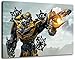 Produktbild Transformers Format 120x80 cm Bild auf Leinwand, XXL riesige Bilder fertig gerahmt mit Keilrahmen, Kunstdruck auf Wandbild mit Rahmen