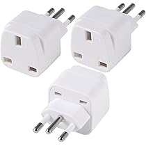 South Africa African Adapter Plug Travel Type M to EU Europe European Type C E F Socket Adapter for Spain France Italy IT Germany Portugal Denmark Greece International 3 Pin