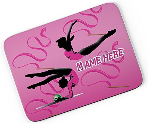 Personalised Mouse Mat LOVE GYMNASTICS ST454 Computer Pad PC Laptop Gamer Work Teacher Gift