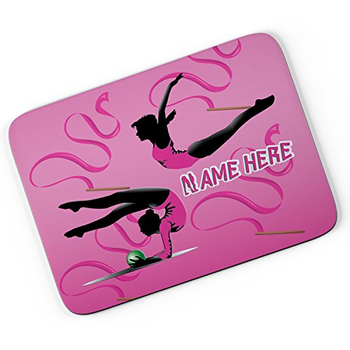Personalised Mouse Mat LOVE GYMNASTICS ST454 Computer Pad PC Laptop Gamer Work Teacher Gift