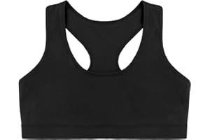 Cretty-Meet Soft and Comfortable Cotton Girls Bra Kids Underwear Sports Training Bra Crop Tops for Teenage Girls 8-16 Years