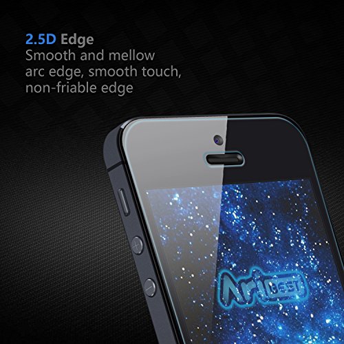 iPhone SE Panzerglas Panzerglas Schutzfolie [3 Stück],Aribest Ultra-klar Panzerglas Schutzfolie für iPhone 5 5S 5C SE 4 Zoll 3D Touch Kompatibel (0.25mm HD Ultra Clear) - 5