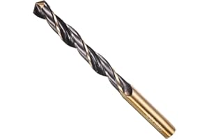 METALLIXITY Drill Bit (12mm) 1Pcs, 4341 High-Speed Steel Straight Shank 118° Black and Gold Finish for Copper Aluminum Wood Plastic Medium Hard Metal