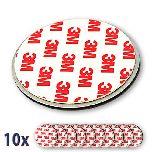 Nemaxx 10x NX1 Quickfix Magnet Set Befestigung Magnetbefestigung für Rauchmelder / Funkrauchmelder / Rauchwarnmelder / Rauchmelderbefestigung - 6