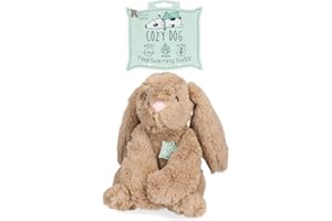 Cozy Dog Bunny Dog Kuscheltier - Kuschelhund mit Herzschlag - reduziert Trennungsangst - speziell für Welpen - Braun