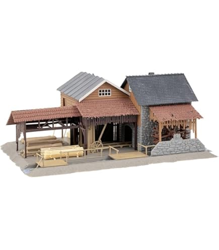 Faller FA120096 Lagerschuppen Modellbausatz - H0 1:87 Für Modelleisenbahn