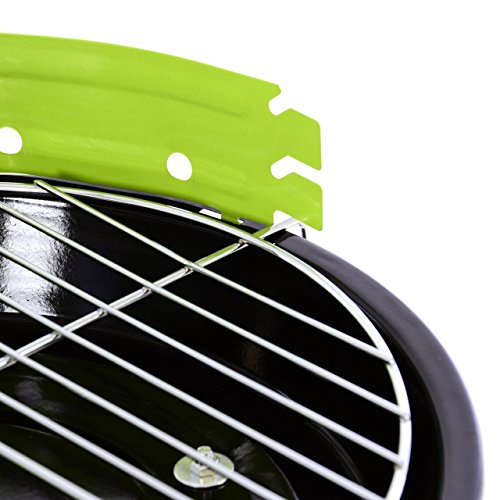 Nexos Rundgrill Mini BBQ Grill Partygrill Tischgrill Campinggrill grün - 4