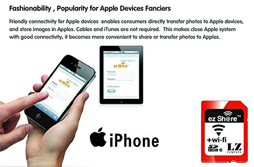 GuDoQi Carte SD WiFi Sans Fil Carte M  moire Flash 8 Go SDHC Classe 10 Pour Appareil Photo Reflex Num  rique Canon Nikon Casio