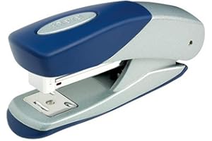 Rexel Matador Half Strip Stapler, 25 Sheet Capacity, Uses 24/6 and 26/6 Staples, Metal Body, Blue/Silver, 2100951