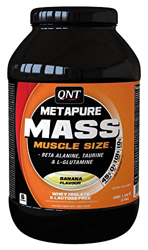 QNT Metapure Mass+ 1100 g Banana Muscle Size and Power Shake Powder