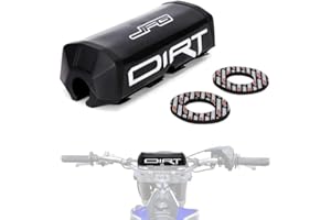 JFG RACING Moto Paracolpi Pad Tappetino Quadrato Bar Pad Universale per 7/8 "22mm 11/8" 28mm Manubrio Dirt Pit Bike ATV Enduro Quad