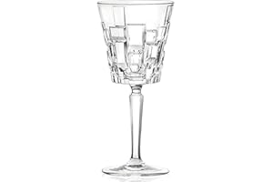 RCR Cristalleria Italiana S.p.a. Linea Etna | Calici da Acqua Vino Rosso e Bianco in Vetro Bicchieri Moderni Set 6 Biccheri di Cristallo da 28 Cl
