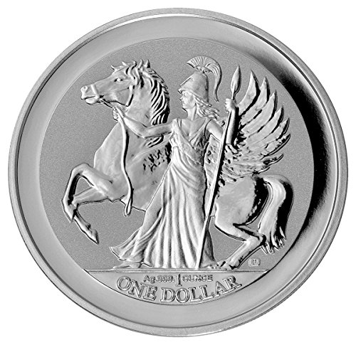 Preisvergleich Produktbild 1 Unze Silber British Virgin Islands Pegasus Athena 2017 Silbermünze