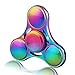 Price comparison product image 4-6 Mins Fidget Spinner EDC Hand Fidget Toy, Multicolor Titanium Rainbow Electroplating Alloy Stress Reducer High Speed R180 Stainless Steel Bearing Finger Tri-Spinner Relief Toys for Focus, Killing Time, Kids and Adults, Best for Birthday
