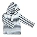 Leela Cotton Baby / Children's Hoodie 2045 Made from Organic Cotton, Multicoloured - Blau-Natur gestreift, 128cm