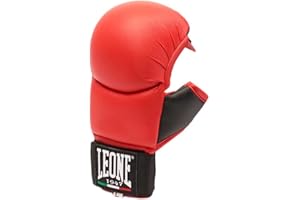 LEONE 1947 Gants de boxe Leone Rouge Entraînement Boxe/Entraînement Karaté-Boxing-Gloves