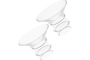 PEUTIER 2pcs Flange Inserts, 19mm Silicone Breastpump Flange Insert Wearable Breast Pump Accessories Compatible with Medela/Spectra/TSRETE/Momcozy S9/S12/S9Pro/S12Pro
