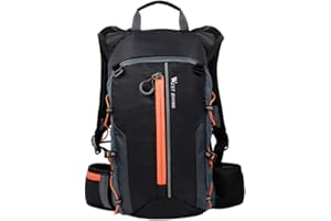 Jroyseter Mochila de Ciclismo, 10L Mochila de Bicicleta Ligera Impermeable Transpirable Accesorios de Deporte al Aire Libre para Viajes Senderismo Ciclismo Escalada (Orange)