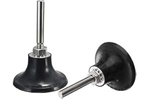Mesee 2 Stück Roll Lock-Scheiben Halter, Disc Pad Halter Schleifteller mit 1/4 zoll Schaft für Roll Lock Runde Drehwerkzeug Schleifen Polier-Finish Conditioning Discs