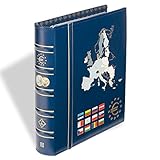  Leuchtturm 302742 Vista Euro-Münzalbum Band 2  Für Kursmünzensätze von 12 Euro-Länder z.B. Estland u.v.a.  Inkl. 6 VISAT Münzblätter  blau