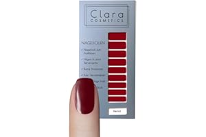 Clara Cosmetics pellicola per unghie "Merlot" - smalto adesivo per unghie, 25 strisce di unghie adesive, foglie per le unghie, Nail Wraps, Nail Art, Nail Sticker, lunga durata