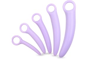 BDSMJOY - Juego de 5 dilatadores de lujo para mujer, dilatadores multifuncionales, juguete sexual erótico para estimulación de próstata, extremadamente duro.
