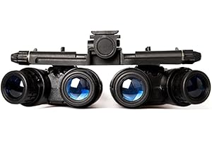 SUNDARE Four-tube Binocular Night Vision Goggles, Military Grade Digital Night Vision Goggle, Head-mounted GPNVG18 Night Vision Device for Spotting, Hunting, Travel, Spy, Surveillance