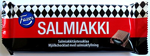 Preisvergleich Produktbild 10 x FAZER SALMIAKKI SCHOKOLADE SALMIAK LAKRITZ TAFEL 100g