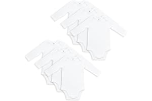 Bramble & Bear Body Bebé Manga Corta/Largo Pack de 3/6 - Body Bebé Unisex de Algodón Orgánico para Bebés de 0 a 3 años