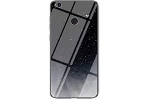 MadBee Case for Xiaomi Mi Max 2 [with Screen Protector],9H Tempered Glass Back Cover [Starry Sky] + Soft TPU Silicone Bumper [Shock Absorption] Fully Protective Case (Black Starry Sky)