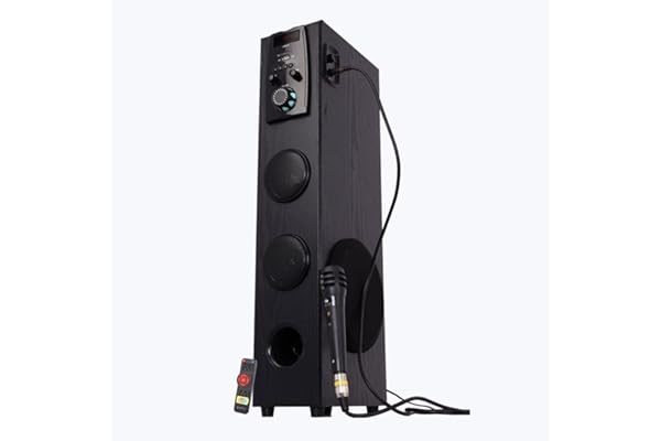ZEBRONICS Zeb-Impact 50W Tower Speaker with Wireless BT/USB/FM/AUX and Wired Mic