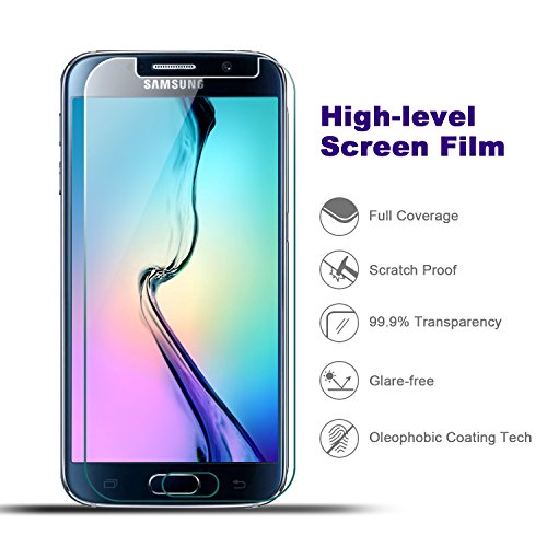 Vegbirt Galaxy S6 Panzerglas Schutzfolie, 2 Stück Panzerglas Displayschutzfolie, 9H Härtegrad schutzfolie glas für Samsung Galaxy S6 - 4