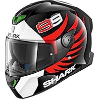 HE4940EKWR : Casco moto SHARK SKWAL 2 LORENZO NEGRO BLANCO ROJO talla XS