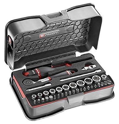 Facom Coffret cliquet R.161B + Douilles 1/4" 6 pans FACOM R.161-6M6PB