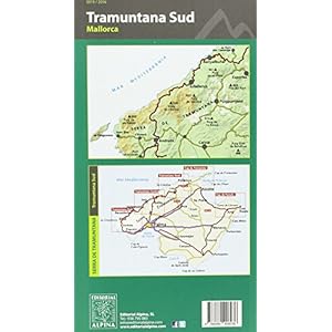 Tramuntana Sud, mapa excursionista. Escala 1:25.000. Español, Català, Emglish, Deutsch. Alpina Editorial. Alpina Editorial.: 2015