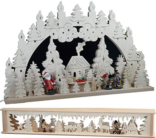 SchwibboLa 370Z Ore mountains "Schwibbogen (Light Arch) Illuminated number Raised 370Z