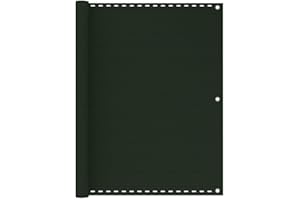 PURADAY Toldo para Balcón 120x300 cm Toldo Lateral Exterior Toldos Exterior Terraza Toldos Vela Rectangulares Toldo Balcon Exterior Malla para Balcon Toldo para Balcon Privacidad HDPE Verde Oscuro