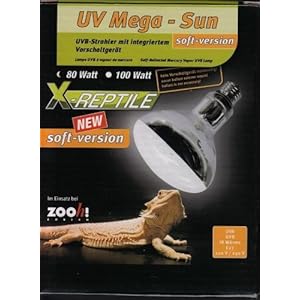 X-Reptile UV Mega Sun Mischlichtstrahler 80 Watt