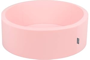 KiddyMoon Bällebad 90X30cm/KEINE Bälle Bällepool Ohne Bälle Für Babys KinRund, Pink