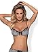 Produktbild Obsessive eleganter BH mit Bügel-Cups, zarter Spitze und verführerischer Satin-Schleife, grau/schwarz, Gr. L/XL