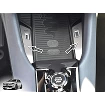 Couvercles En Acier Pour Alfa Romeo Junior - Lot De 2 - Décoration Avec Fente USB - Inox Brossé - Accessoire Tuning