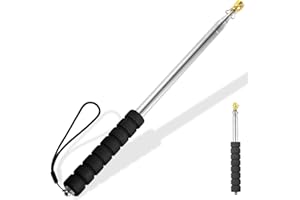 CATOR 2 metri Asta Bandiera Telescopica, Asta Portatile con Clip, Asta Telescopica all'Aperto, per il campeggio viaggi escursioni concorsi insegnanti guide turistiche