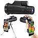 Produktbild Monokular Teleskop,Aibesser Monokular Handy Monokular Nachtsicht 10x42 HD Monokular mit mobilem Adapter & Stativ, Wasserdicht & Stoßfest, Optimal Geeignet für Camping, Vogelbeobachtung