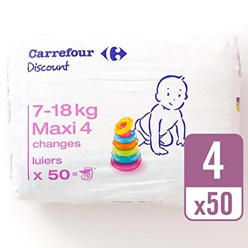 Preisvergleich Produktbild CARREFOUR Discount Größe 4 tragen 50 Stück pro Pack