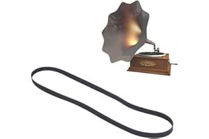 BNINETEENTEAM Black Rubber Record Belt, Player Belt with Compatible with Turntable, Phonograph Replacement Belt(1L10 200mm)