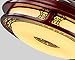 Produktbild SDKKY Chinese Mahagoni Retro Invisible Deckenleuchte, Wohnzimmer Restaurant Schlafzimmer feste Holz-Ventilator Lampe, LED-Lüfter Kronleuchter, Dimmen Fernbedienung