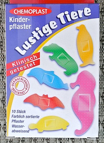 Preisvergleich Produktbild WUNDmed® Pflaster 10 Stück Motiv-Pflaster klinisch getestet (Lustige Tiere)