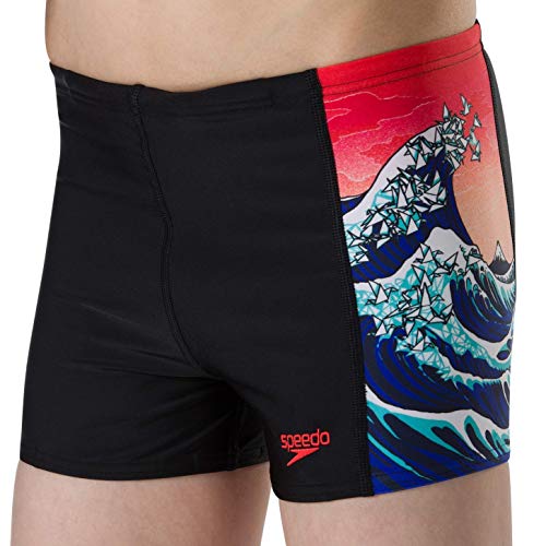 Speedo OrigmiWave Allover Panel Aquashort Garçon