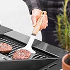 Akazienholz Edelstahl Grillzubehör mit Grillzange, Grillwender und Fleischgabel – Bild 4